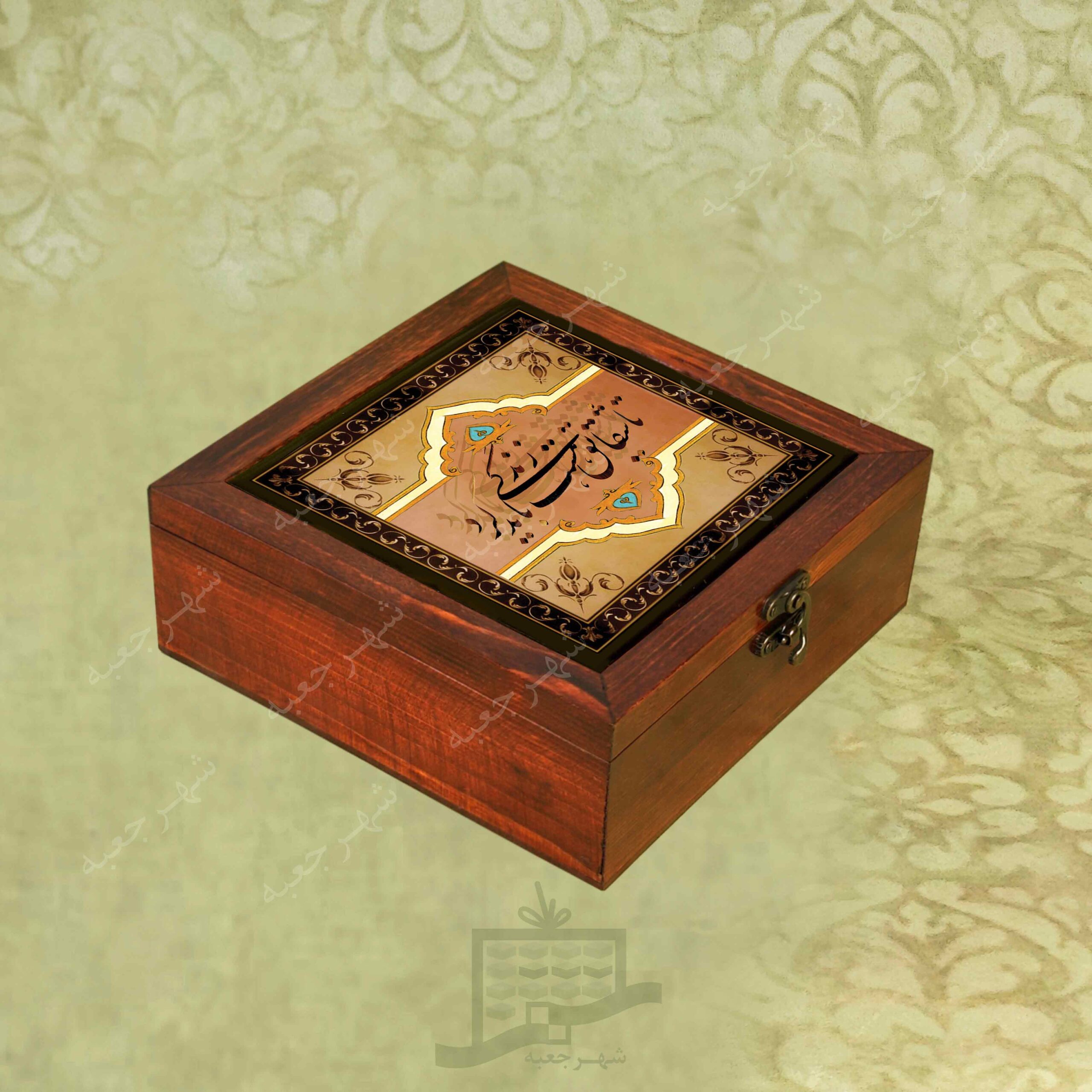 جعبه چوبی (طرح M12*2*20)-آجیل و خشکبار،دمنوش،گز و شکلات،کادو