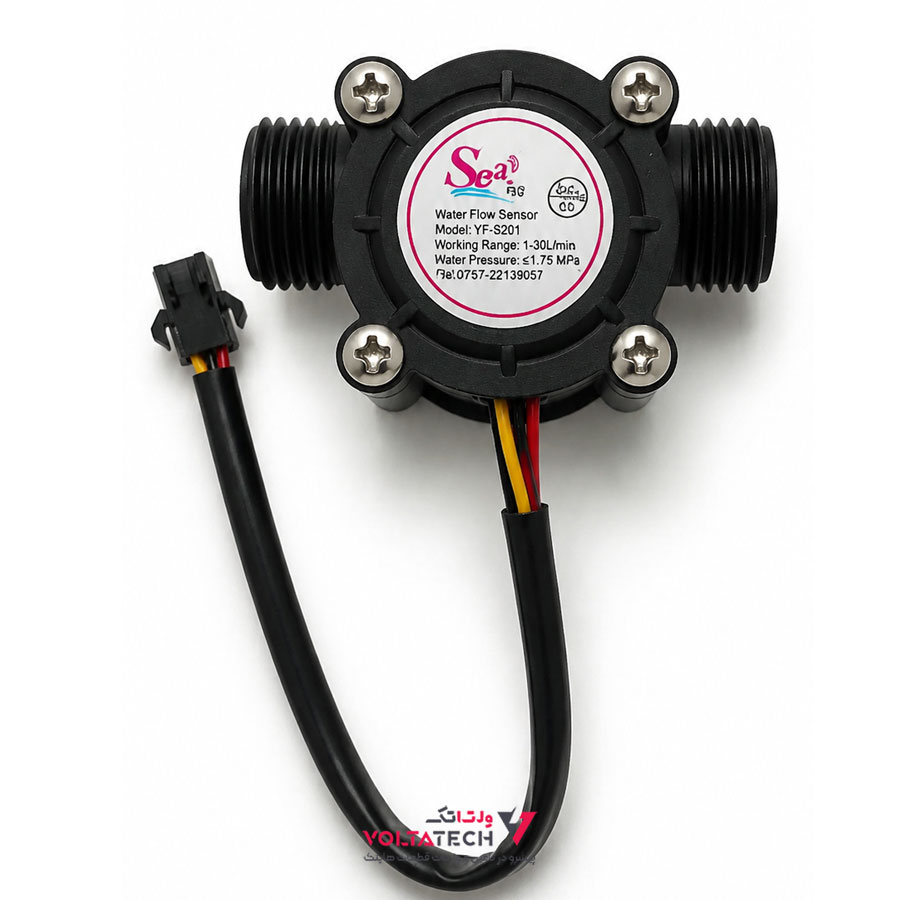 سنسور جریان آب Water Flow Sensor قطر 3/4 اینچ مدل FS300A