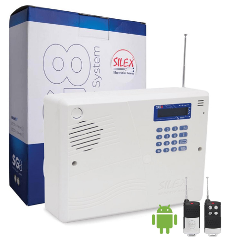 دزدگیر سیمکارتی اماکن سایلکس مدل SG8-805S (پس کرایه)