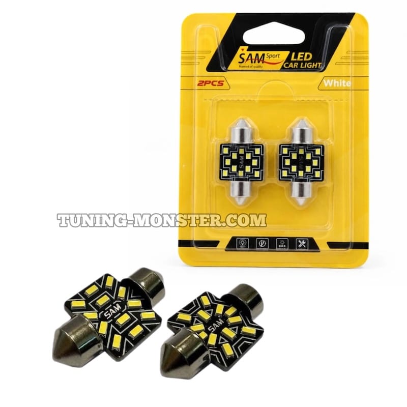 لامپ SMD فشنگی 12 تایی SAM بسته 2 عددی ( پس کرایه )