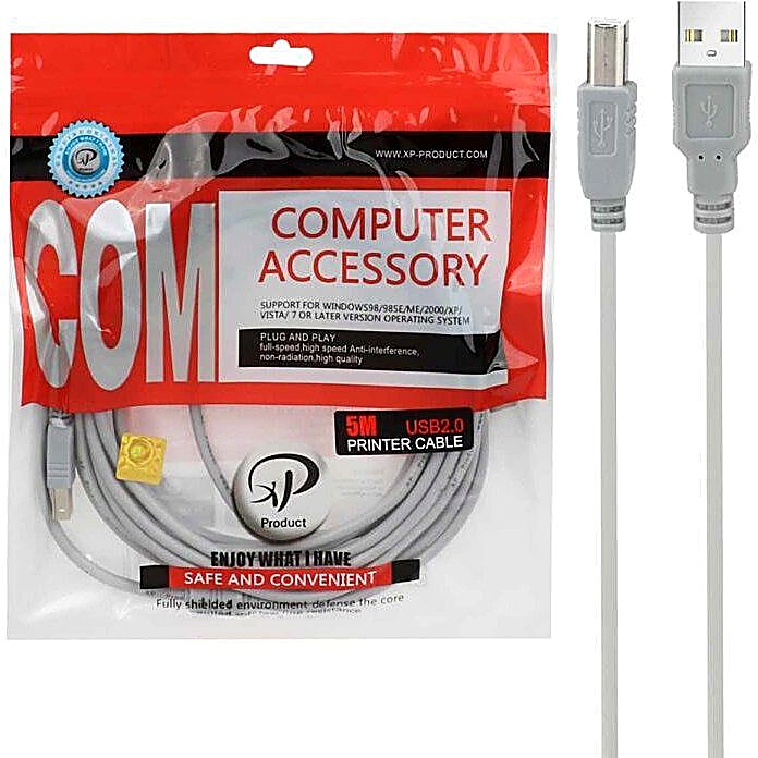 کابل پرینتر ایکس پی-پروداکت مدل XP-005 طول 5 متر کد 3096-8135