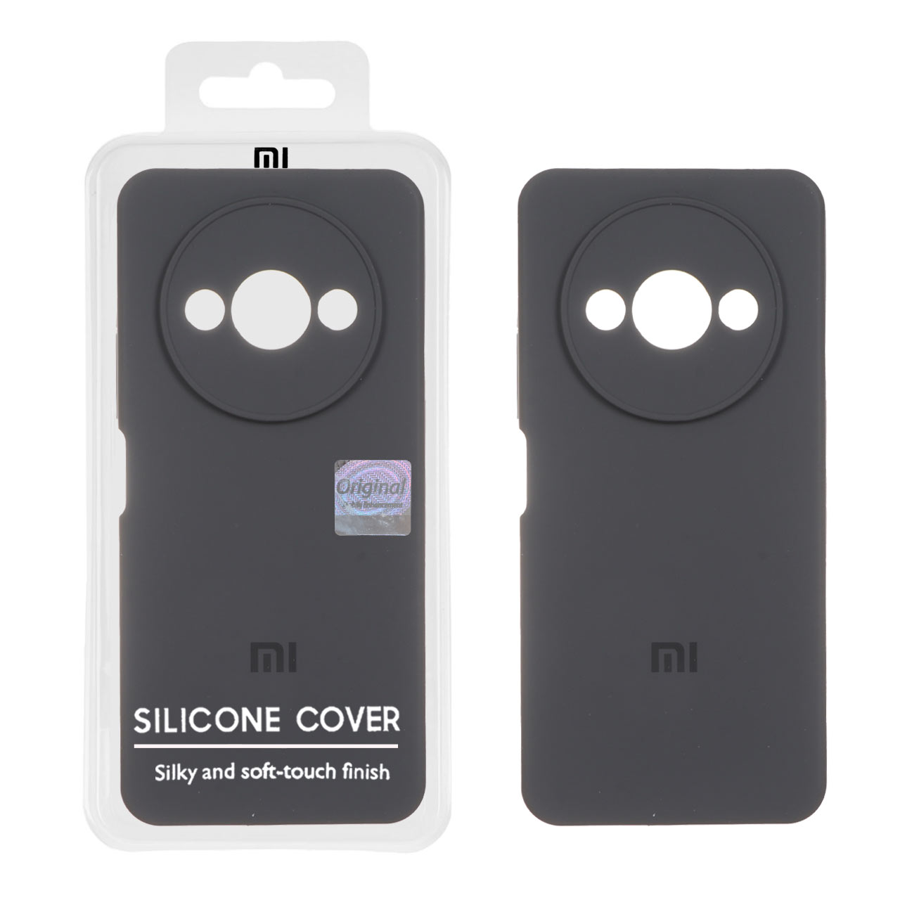 قاب سیلیکونی پاک کنی اورجینال Master Quality مدل Xiaomi Redmi A3 / A3x / Poco C61 - خاکستری (پک دار)
