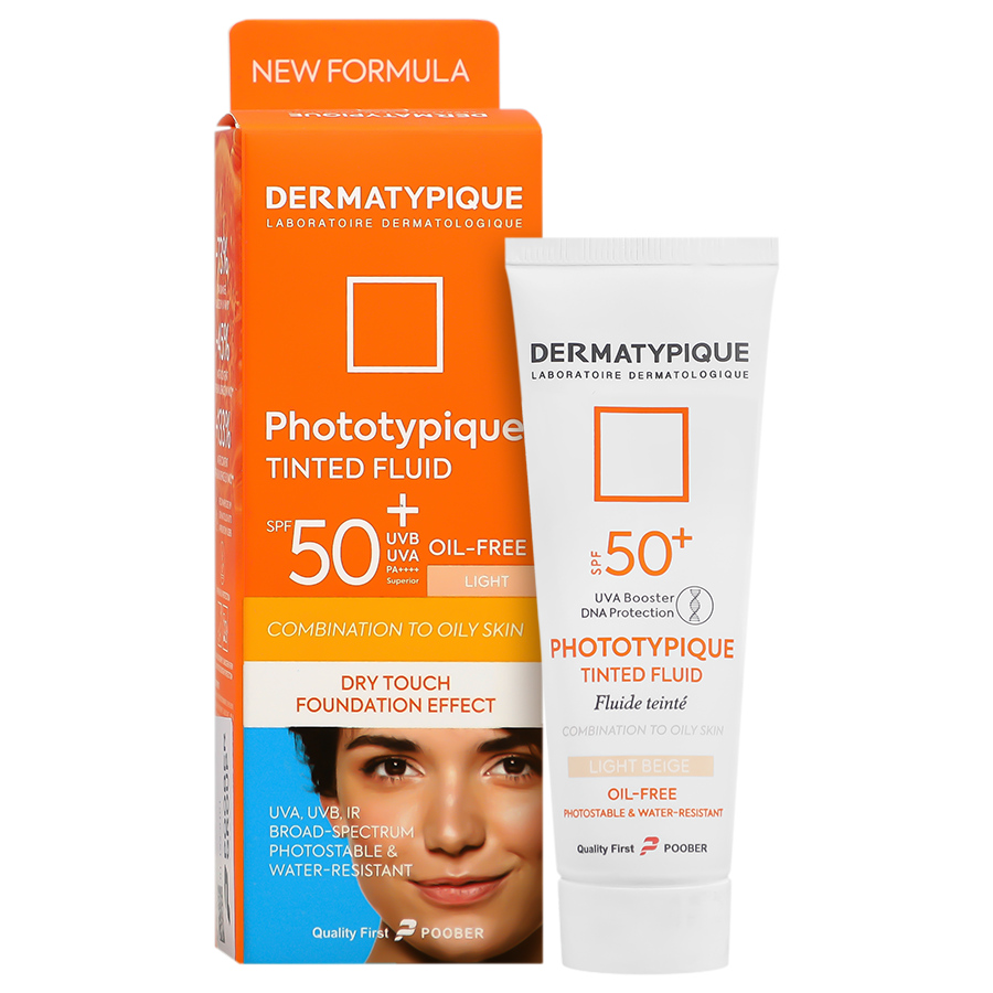 ضد آفتاب رنگی روشن پوست خشک spf50 فتوتیپیک درماتیپیک