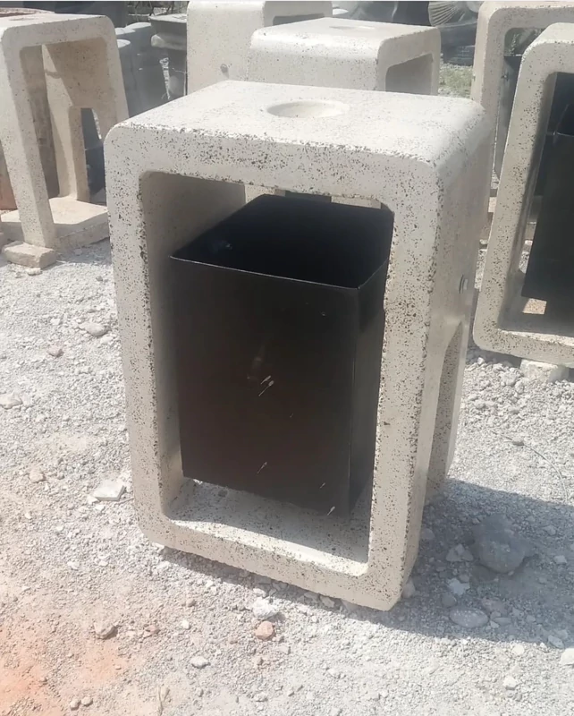 سطل زباله بتنی مدل 1