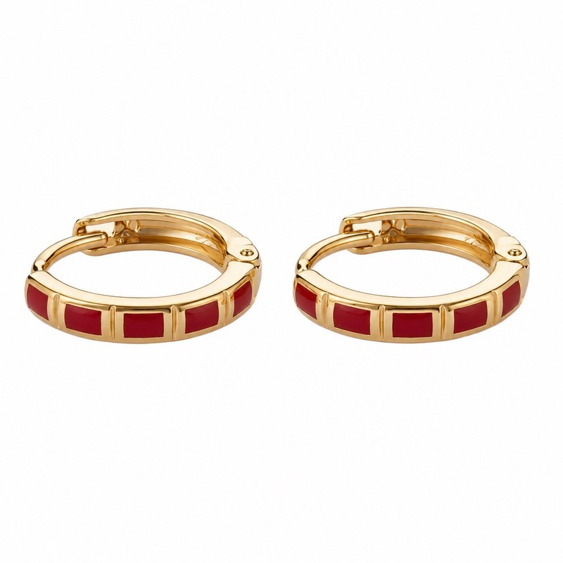 گوشواره حلقهای زنانه مدل MDSS-CH8090