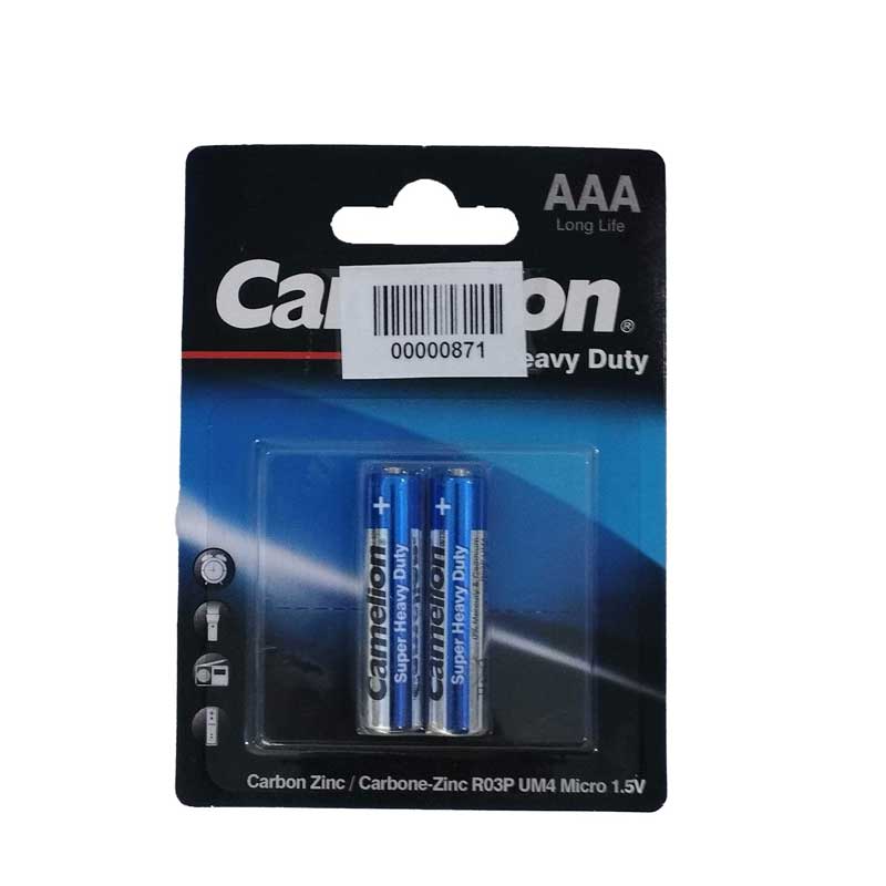 باتری دوتایی نیم قلمی Camelion Super Heavy Duty 1.5V AAA