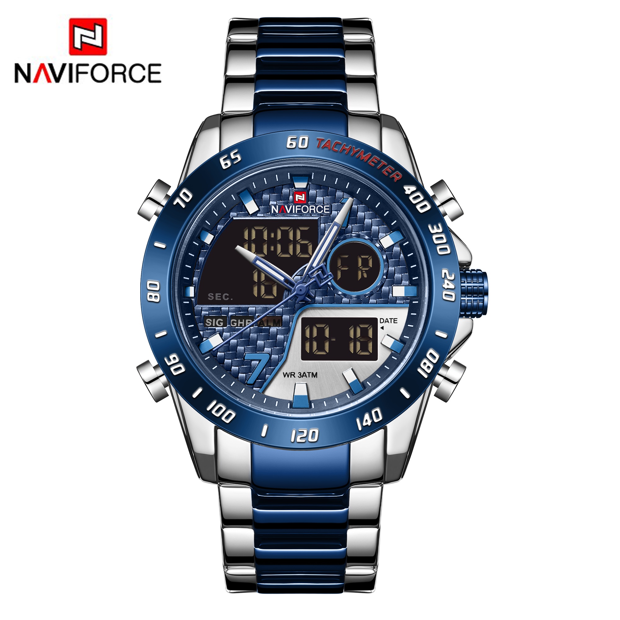 ساعت مچی مردانه نیوی فورس مدل naviforce 9171 آبی