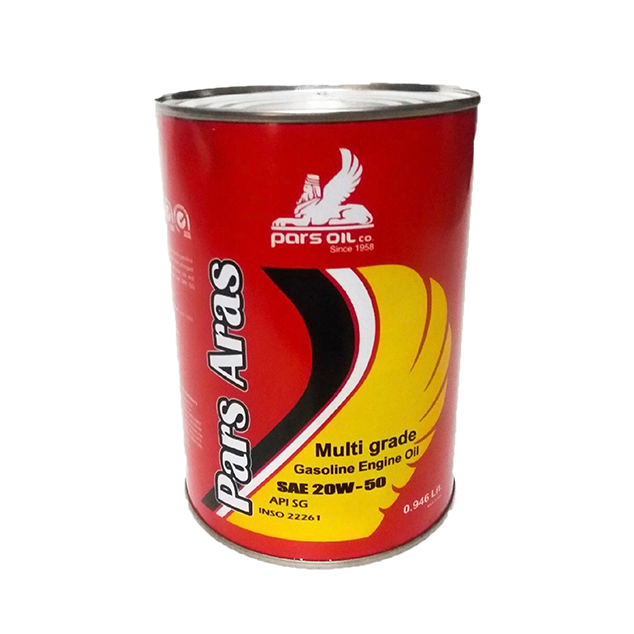 روغن موتور پارس ارس 20W50 API SG شرکت نفت پارس یک لیتری