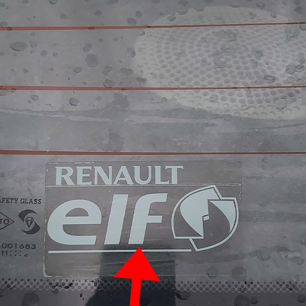 برچسب نوشته شیشه عقب مدل Elf مناسب برای رنو ال90 و ساندرو