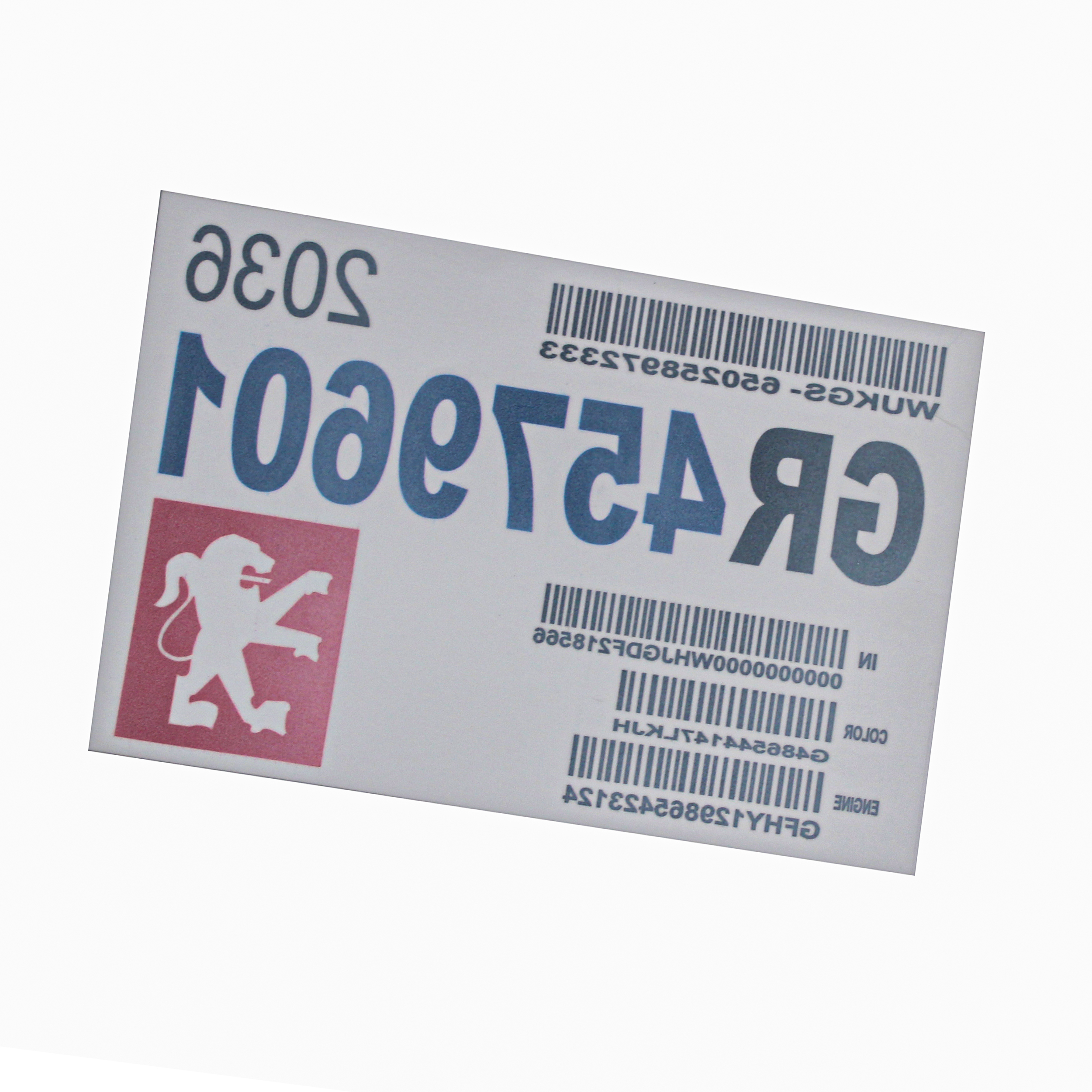 برچسب شیشه خودرو طرح GR2036 کد 6601