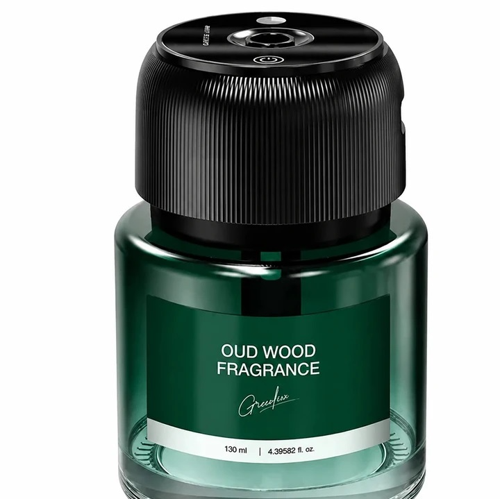 خوشبوکننده خودرو گرین لاین مدل GNAROUODGR با رایحه Oud Wood حجم 130 میلی لیتر
