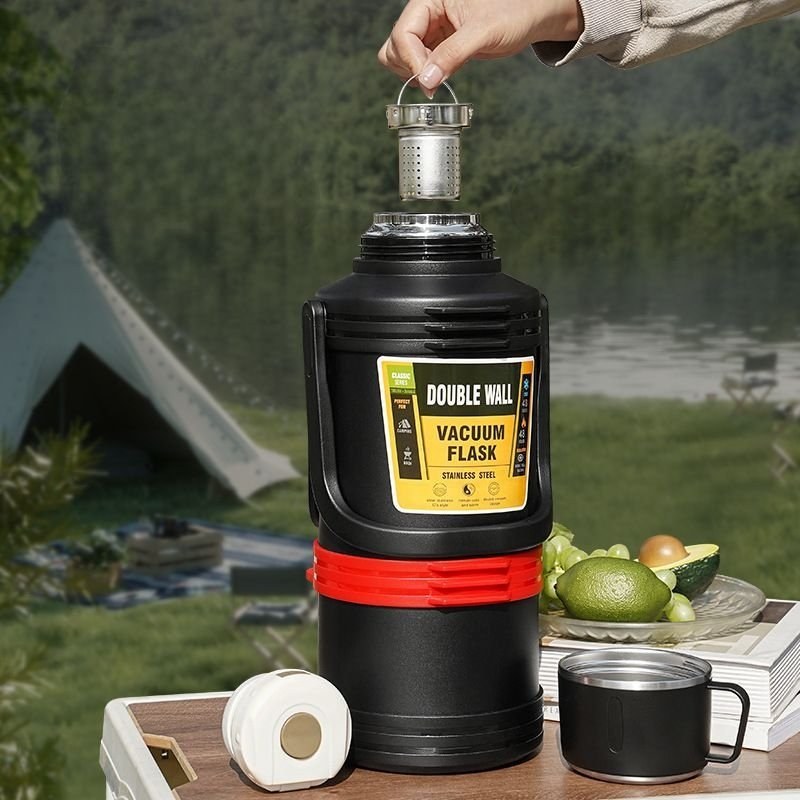 فلاسک استیل دوجداره جی کی 3 لیتر بارکد 43697