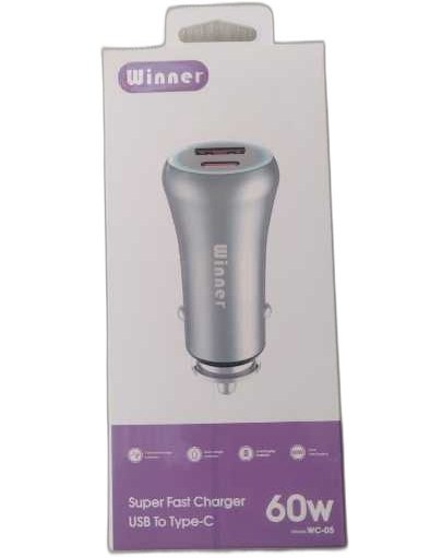 شارژر فندکی 60 وات winner مدل wc-05