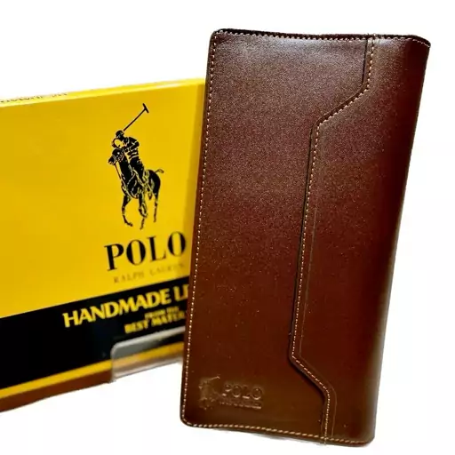 کیف پول پالتویی مردانه  polo (چرم طبیعی)