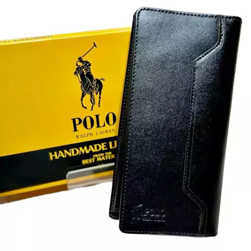 کیف پول پالتویی مردانه  polo (چرم طبیعی)