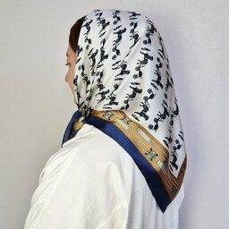 روسری - مینی اسکارف طرح درشکه 