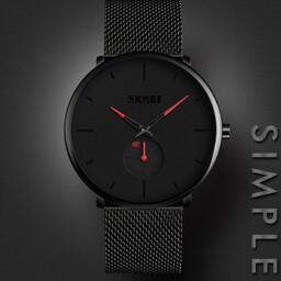 پر فروش ساعت برند SKMEI بند حصیری استیل همراه با جعبه اسکمی  کد 9185  قیمت799000 تومان فروش به صورت تک و عمده 