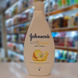 شامپو بدن جانسون johnson مدل soft and pamper رایحه آناناس حجم 400 میل