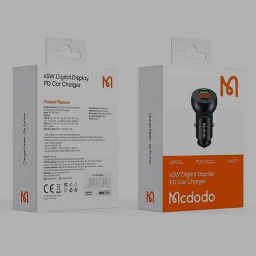 شارژر فندکی مک دودو Mcdodo CC-7030 توان 45 وات