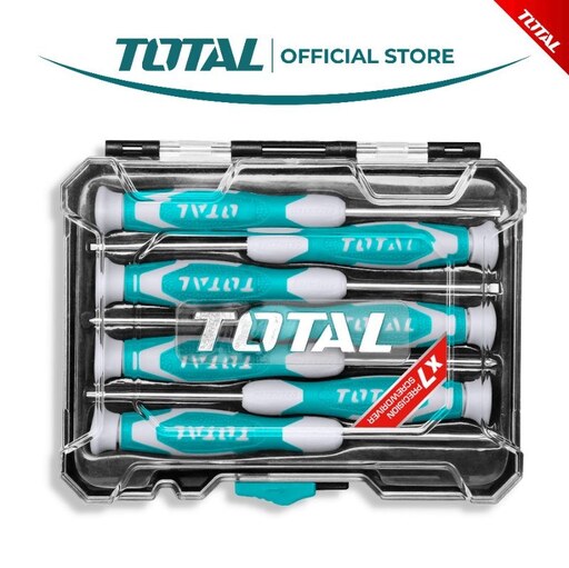 ست پیچگوشتی ساعتی 7 عددی صنعتی توتال (TOTAL) کد THT250726