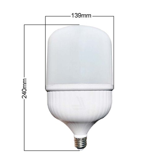 لامپ حبابی استوانه ای SMD  فوق کمصرف رنگی صورتی 50وات LED BULB COLOR E27