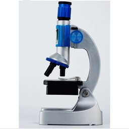 میکروسکوپ دانش آموزی 1200برابر فلزی مناسب تحقیقات  با نمونه آماده و تجهیزات