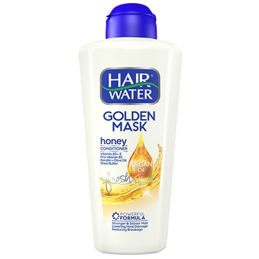 ماسک مو عصاره عسل هیر واتر کامان حجم 400 میلی لیتر  با فرمولاسیون تخصصی پروتئینه مو - نیاز به آبکشی دارد  