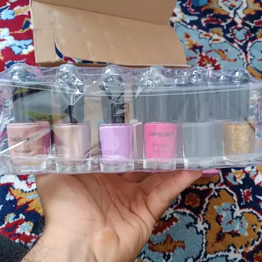 لاک ناخنnail polish در24رنگ زیبا