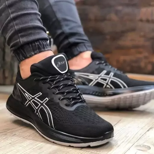 کتونی زنانه اسیکس رنگ مشکی 36 تا 39 کفش پیاده روی Asics