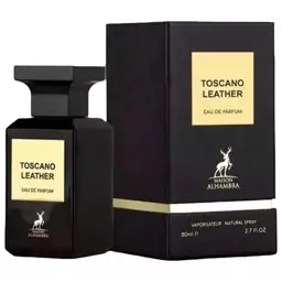 ادکلن مردانه الحمبرا مدل TOSCANO LEATHER مشابه تام فورد توسکان لدر حجم 100 میل