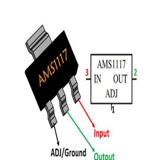 رگولاتور ولتاژ AMS1117 ولت1.8