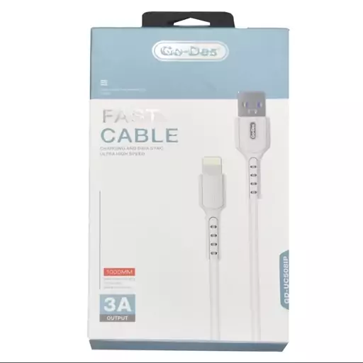 کابل تبدیل USB به لایتنینگ آیفون گو-دس مدل Fast Cable طول 1 متر