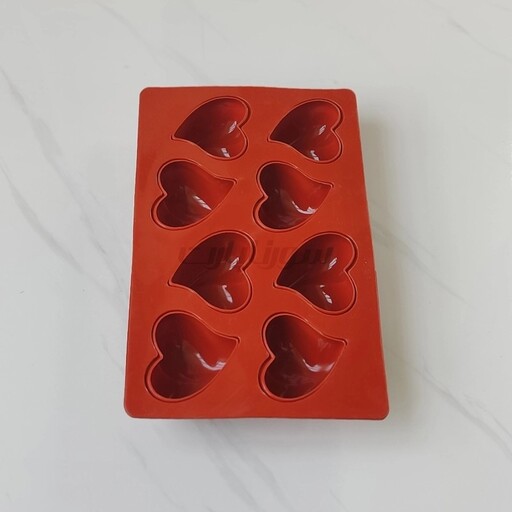 قالب شکلات و پاستیل سیلیکونی دسری قلب کشیده 3 بعدی