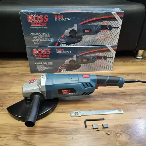 فرز آهنگری و سنگبری صنعتی BOSS سایز 230 قابلیت چرخش 360 درجه دستگیره مدل باس تکنولوژی آلمان بهمراه 6 ماه گارانتی 