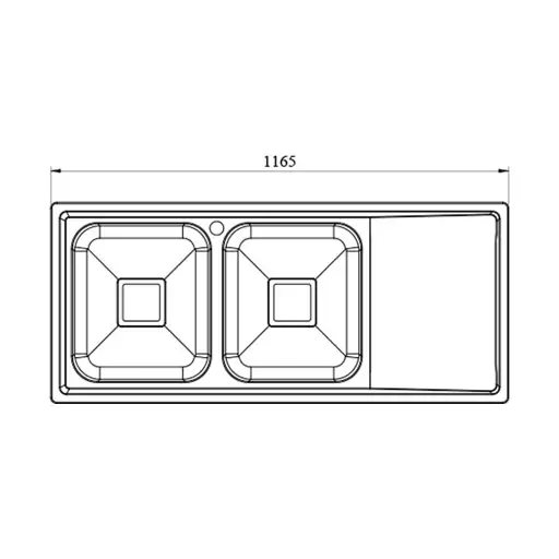 سینک ظرفشویی استیل کن مدل 8112s-L