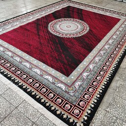 فرش کلاسیک طرح ونیز 9 متری ، فرش ارزان قیمت بی سی اف 400 شانه ضخیم و با کیفیت