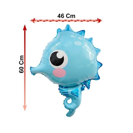بادکنک فویلی طرح اسب دریایی