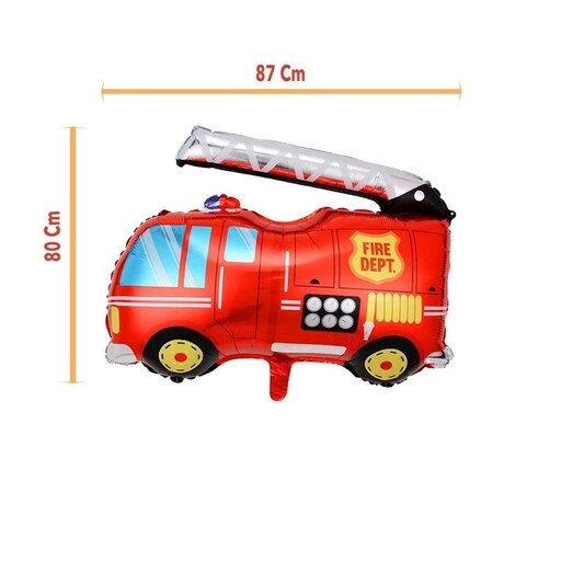 بادکنک فویلی طرح ماشین آتش نشانی