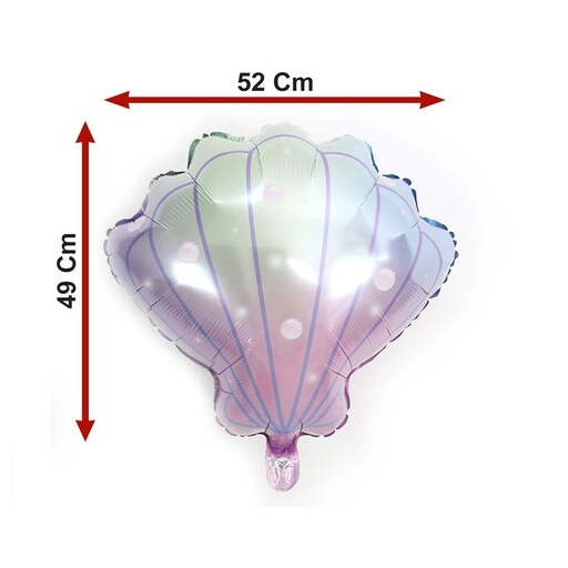 بادکنک فویلی طرح صدف دریایی