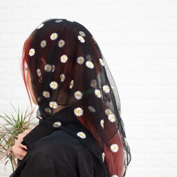 روسری دخترانه مینی اسکارف بابونه در گالری آنینازپوش 
