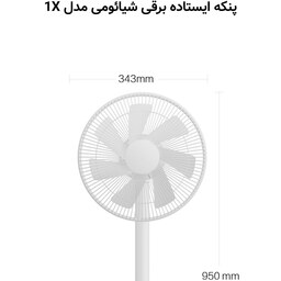 پنکه شیائومی مدل Mi Smart Standing Fan 1X سفید رنگ به همراه 18 ماه گارانتی می سرویس 