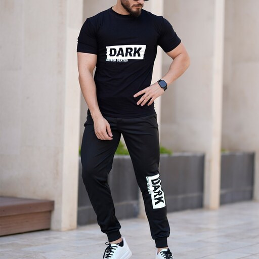 ست تیشرت شلوار مردانه مدل Dark کد 6005S