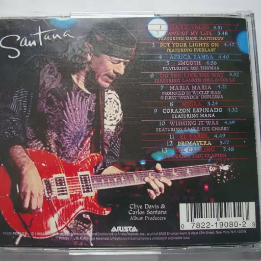 آلبوم موسیقی جاز Santana 1999 برنده هشت جایزه Grammy