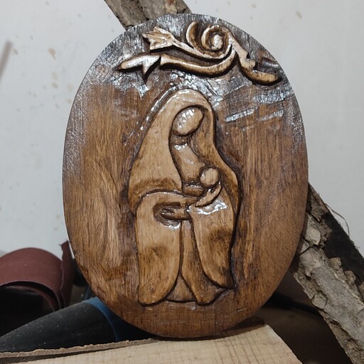 تابلو منبت چوبی مریم مقدس 