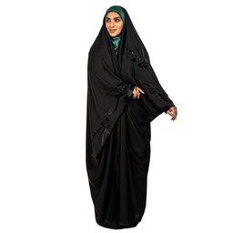 چادر مشکی عربی مدل مهرسا جنس کر پ حریر قطری اصل 