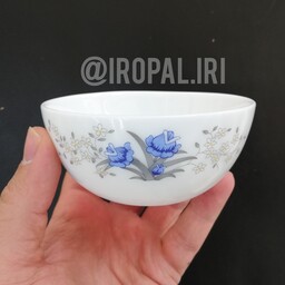 کاسه پیاله ترشی خوری ارکوپال پارس اپال رومانتیک کد120طرح120 آرکوپال گل آبی 