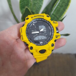 ساعت جی شاک کاسیو G-shock  موتور ژاپن دو زمانه آنالوگ و دیجیتال تقویم آلارم کرنومتر چراغ شب و...با جعبه و ارسال رایگان 