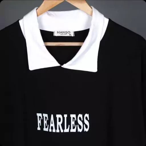 تیشرت یقه دار FEARLESS باتیس بوتیک