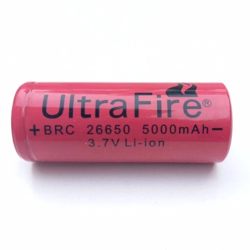 باتری لیتیوم یون سرتخت قرمز Ultrafire 5000mAh  مدل26650