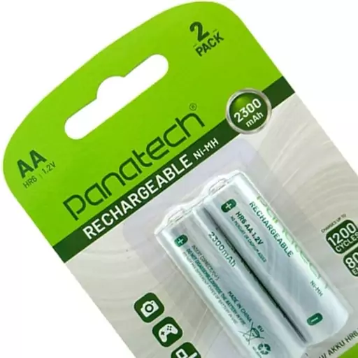 باتری قلمی AA شارژی PANATECH پاناتک مدل 2300 mAh